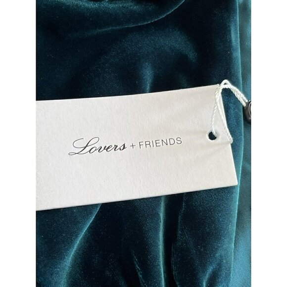 Lovers + Friends Genevieve Green Velvet Top Woman's Sz S Sold Out on REVOLVE NWT - Picture 5 of 9